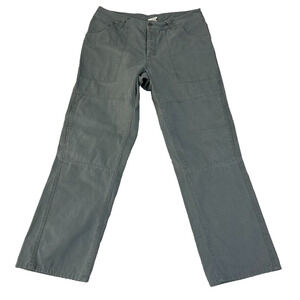 The North Face Pants Mens 34 Gray Canvas Organic Cotton Hiking Camping Trail